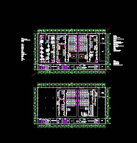机加车间平面布局图 车间生产线布局图纸CAD图纸